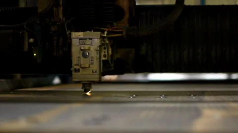 Industrial laser 007 Stock Footage 8550404