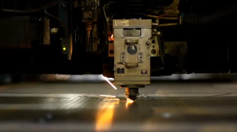 Industrial laser 008 Stock Footage 8550419