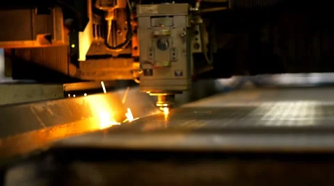 Industrial laser 009 Stock Footage 8550417