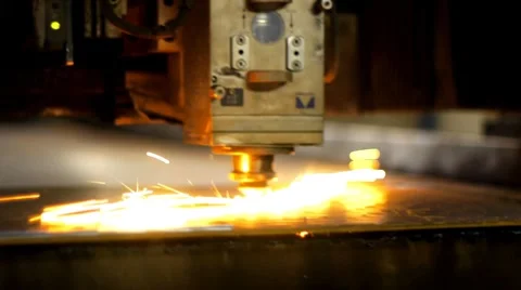 Industrial laser 010 Stock Footage 8550424