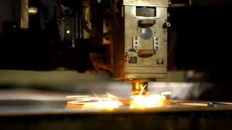Industrial laser 014 Stock Footage 8550430