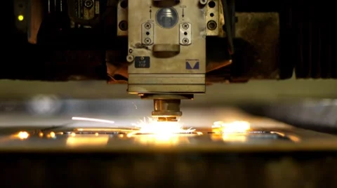 Industrial laser 015 Stock Footage 8550433
