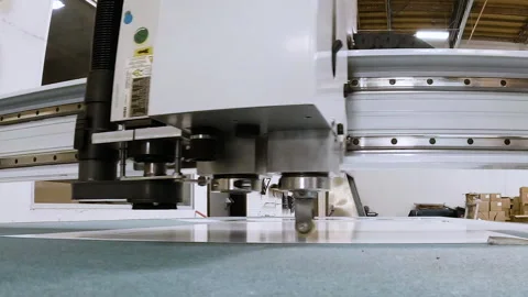 Industrial Laser Cutting Machine Closeup Stock Footage 159018973