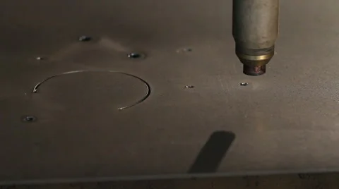 Industrial Laser cutting processing manufacture technology of flat sheet metal Stock Footage 62023161