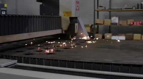 Industrial Laser Stock Footage 44664912