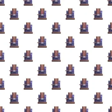 Industrial lathe machine repeated pattern background Illustrazione stock