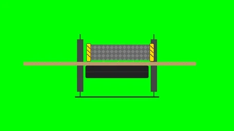 Industrial Leather Buffing Machine Motion Graphic 4K Seamless Loop with Osc.. Stock Footage 346674175