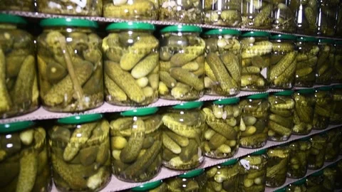 An industrial line for processing and preserving cucumbers Видео 156702966