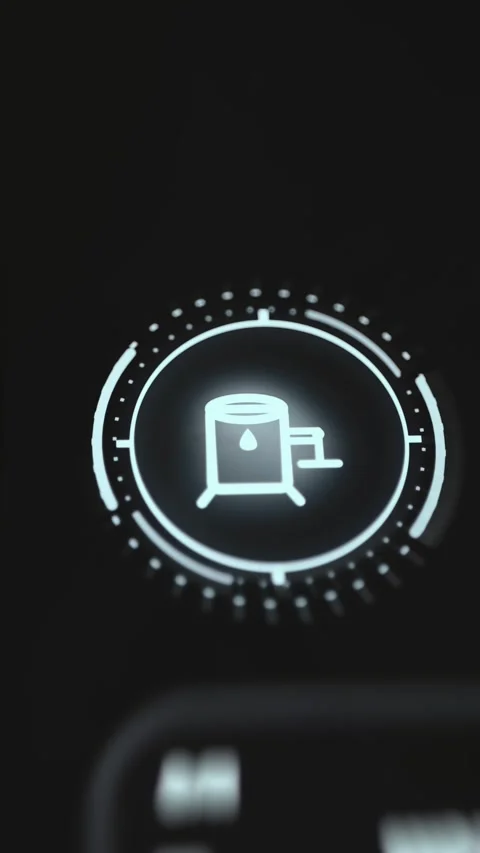 Industrial Liquid Pump System Status Icon Stock Footage 340551249