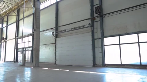 Industrial Loading Door Inside Warehouse Facility 動画素材 343175831