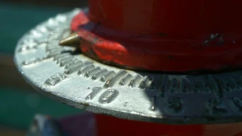 An industrial-looking steel dial pointer. Stock Footage 99664162