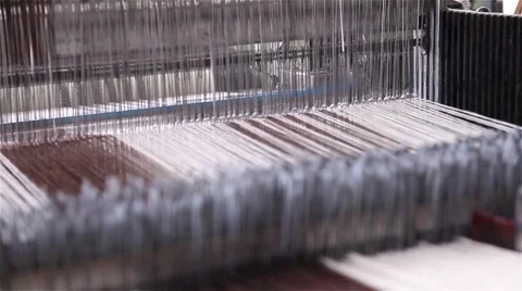 Industrial loom working Stock Footage 56531306