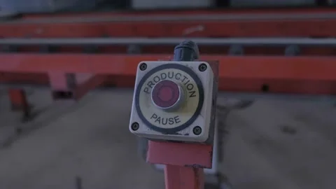 Industrial Machine Button Stock-Footage 232408766