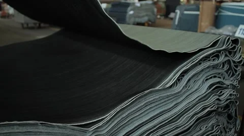 Industrial machine of cloth folding Video stock 62072887