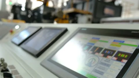 Industrial Machine Control Panel Video stock 220512390