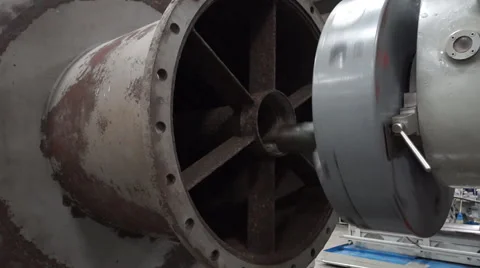 Industrial Machine cutting Lathe Stock Footage 62761755
