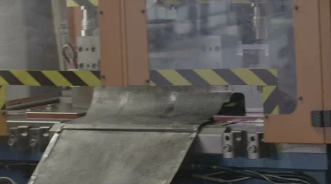 Industrial machine for cutting wire Stock Footage 61820408