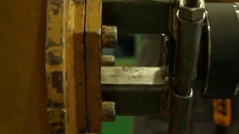 Industrial machine detail Stock Footage 77045047
