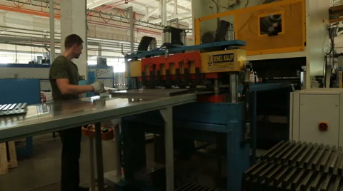 Industrial machine in the factory 스톡 동영상 63905483