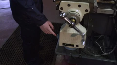 Industrial Machine Handle Stock Footage 151357566