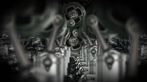 Industrial machine loop Stock Footage 44330274