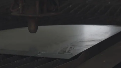 Industrial machine making sparks Stock Footage 77171707