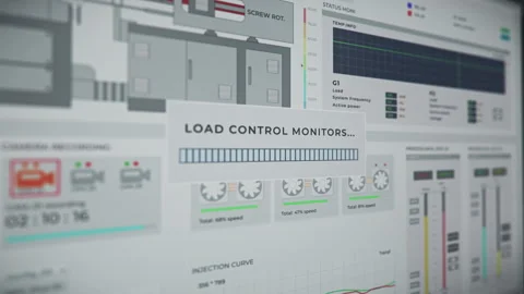 Industrial machine molding the plastic material into the multiple bottle caps Stock Footage 252757435