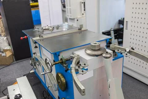 Industrial machine precision components workshop, intricate mechanisms adju.. Stock Photos