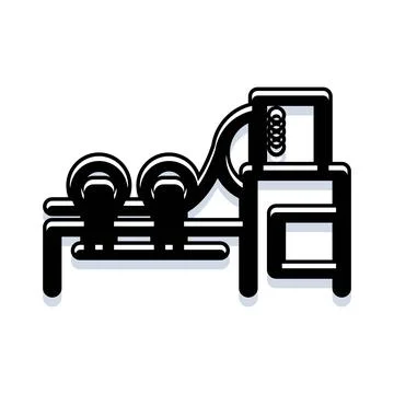 Industrial machine processing manufacturing production automation technolog.. 库存插图