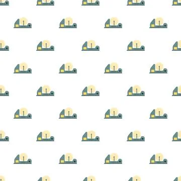 Industrial machine processing material seamless pattern background Illustrazione stock