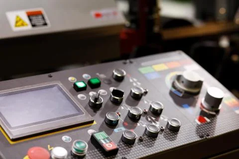 Industrial machine remote control panel Stock Photos