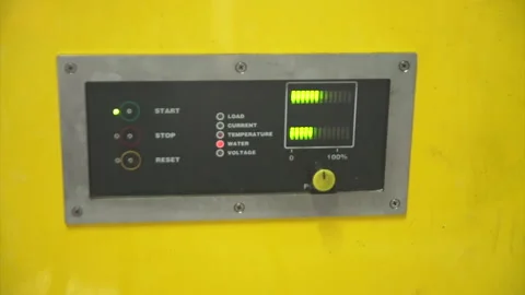 Industrial machine screen and setting Stock Footage 139607820