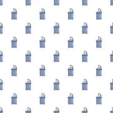 Industrial machine seamless pattern repeating background design Illustrazione stock