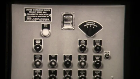 Industrial Machine Switches Switch Board Archival Footage of Radio Communication Stock Footage 130171476