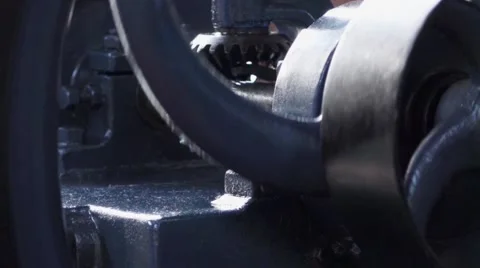 Industrial Machine Wheel And Cogs Видео 47802358