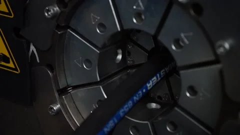 Industrial machine at work Stock Footage 163566647