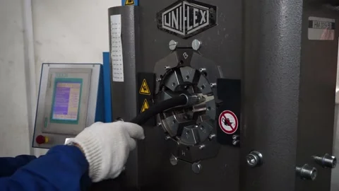 Industrial machine at work Stock Footage 163566648