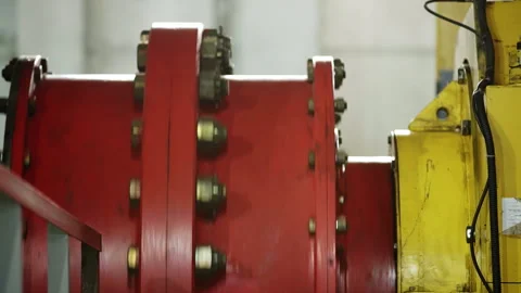 An Industrial Machinery Component Functioning Effectively in an Operational Video stock 282152101