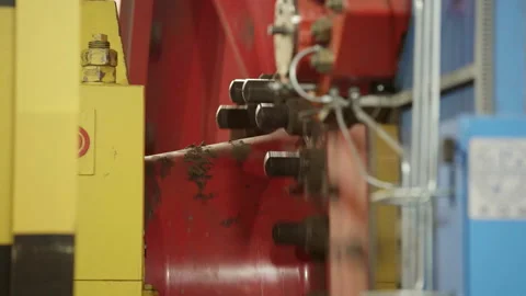 Industrial Machinery Components Functioning Effectively and in Full Operation at Video stock 281710474
