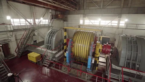 Industrial Machinery Functioning and Operating Effectively Inside a Large 動画素材 282154442