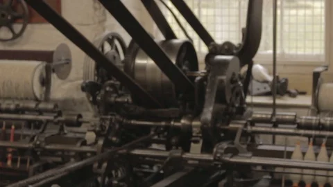 Industrial Machinery Pullies Stock Footage 107473040