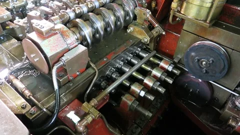 Industrial machinery at work Stock Footage 219007445