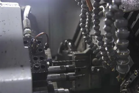 Industrial machinery at work Foto stock