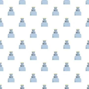 Industrial machines processing materials repeating pattern background Stock Illustration