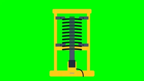 Industrial Macpherson Strut Spring Compressor Hydraulic Tool for Commercial.. Vídeo Stock 346984110