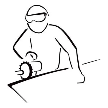 Industrial man worker Stock Illustration