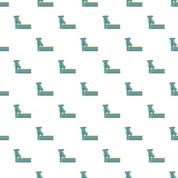 Industrial meat grinder processing equipment seamless pattern Stock Illustration