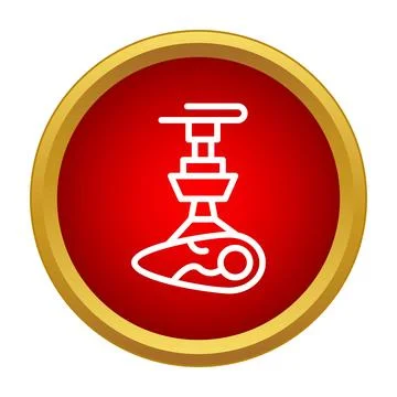 Industrial meat processing machine production line icon イラスト素材