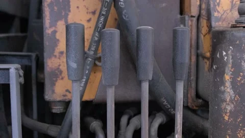 Industrial Mechanical Handles Stock-Footage 232409801