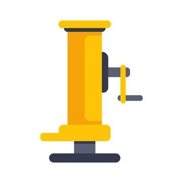 Industrial mechanical vise tool in flat vector design Stock Illustration